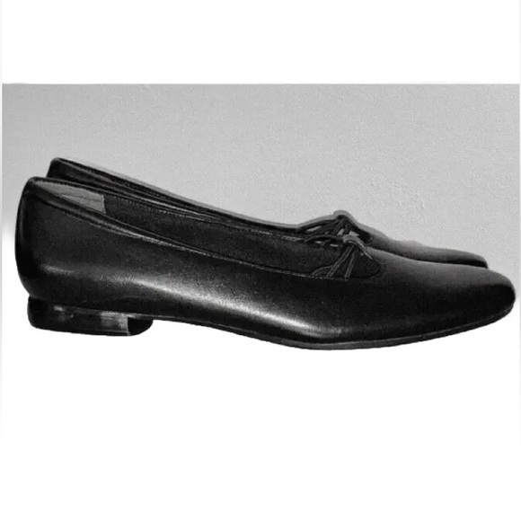 Trotters Delight Black Leather Flats 7.5N - Picture 2 of 5